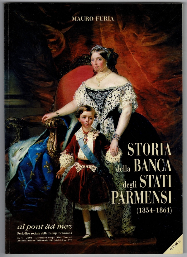 Storia della Banca degli stati Parmensi (1854 -1861) - Fronte